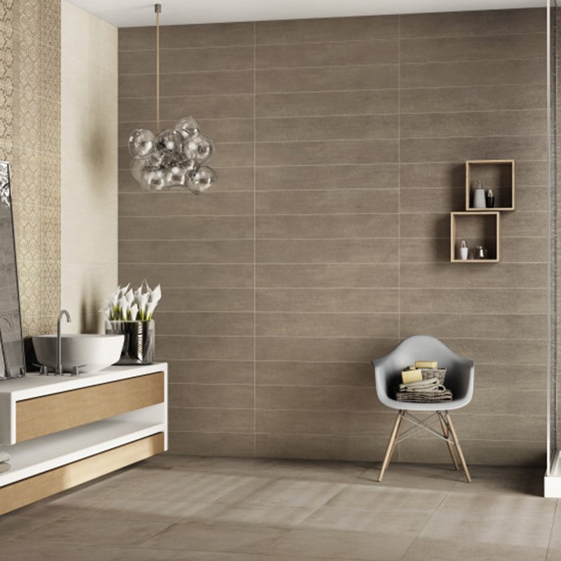 Rivestimento in Ceramica Naturale 26x60 Taupe Start - Naxos