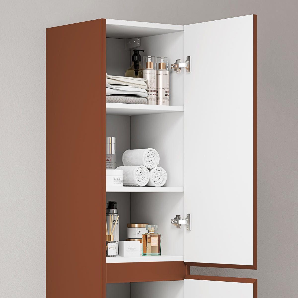 Colonna Sospesa Cannettata H.160 cm Cotto Contemporaneo - Fiji Paint Canneté