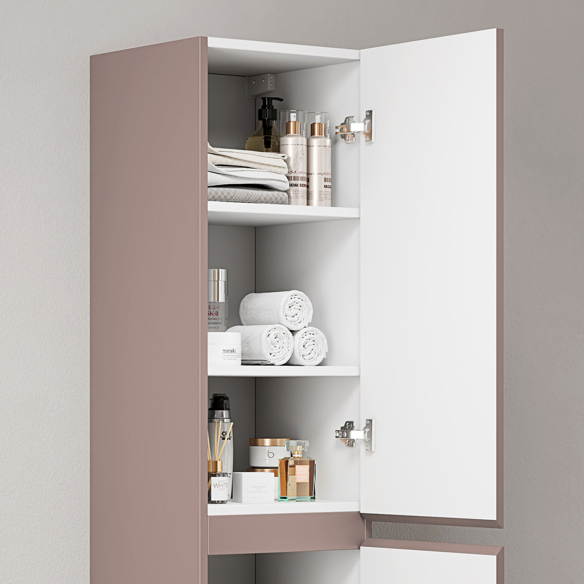 Colonna Sospesa Cannettata H.160 cm Rosa Retro - Fiji Paint Canneté