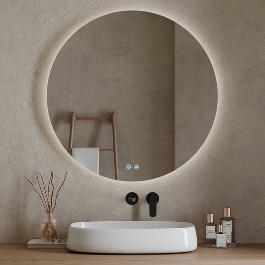 Specchio Tondo Filolucido Retroilluminato Accensione Touch 100 cm - Fiji