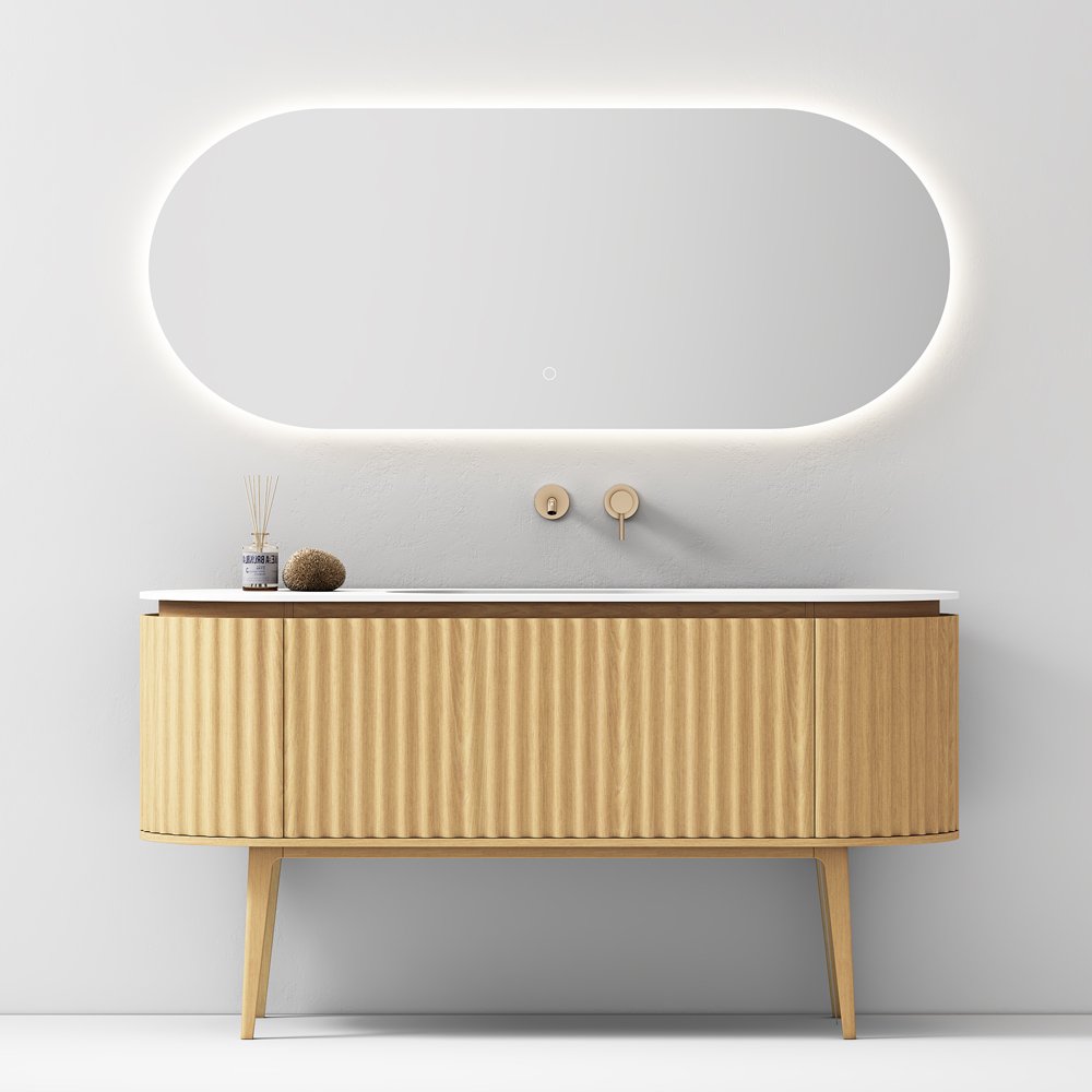 Specchio Ovale Retroilluminato 140 cm Reid – Meda (25695119)