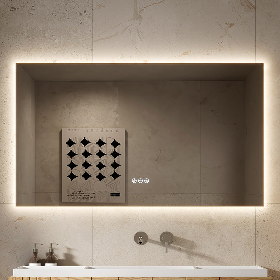 Specchio Rettangolare Retroilluminato 120 cm - Rovnik