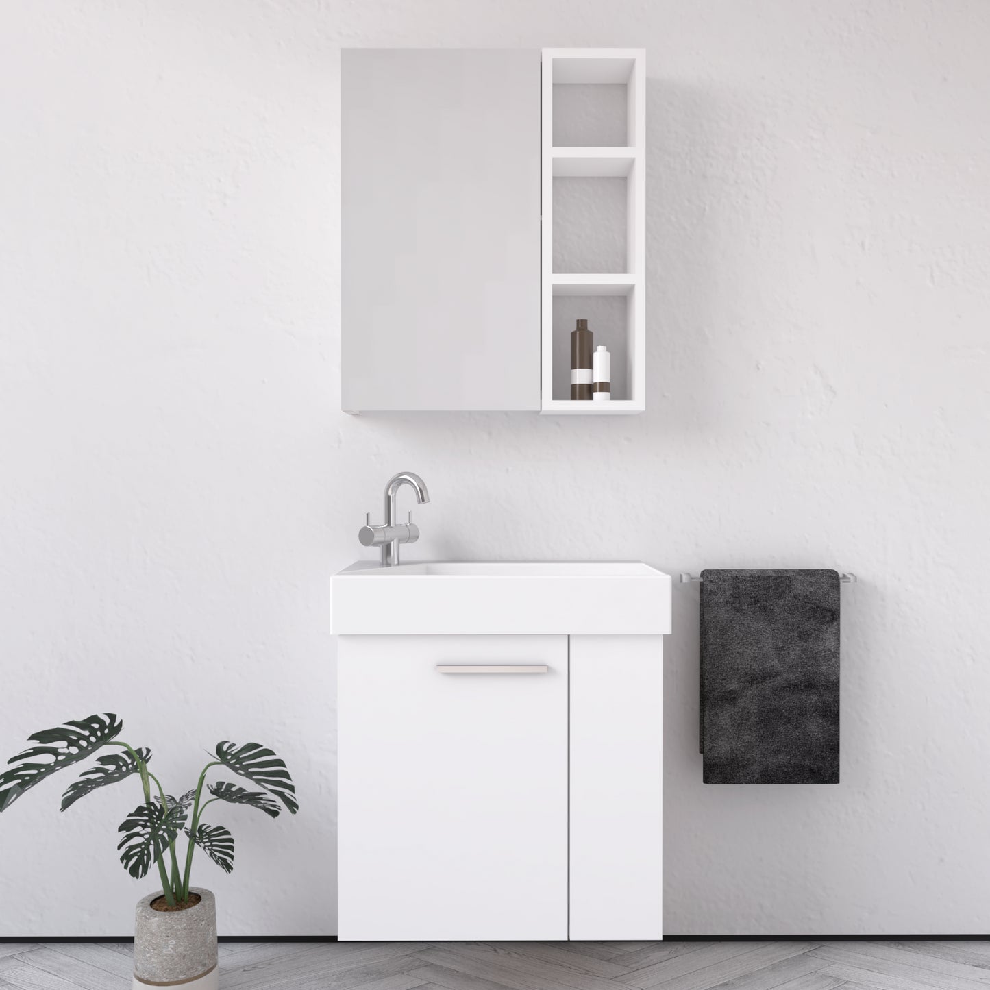Base Portalavabo Trend 65 cm Bianco - Spazio (25689187)