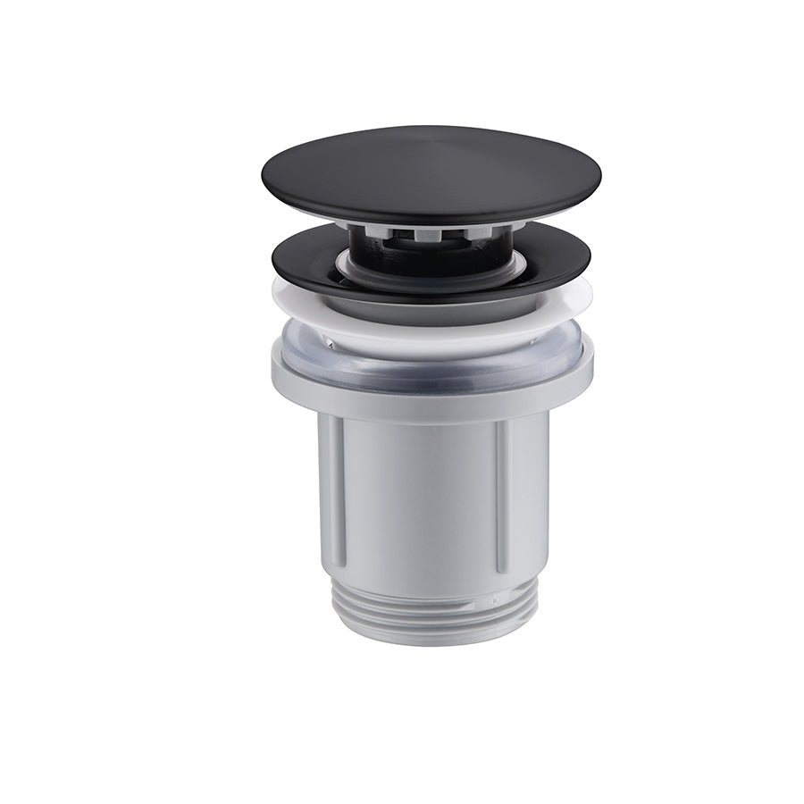 Piletta Click Clack 1″1/4 Per Lavabo e Bidet Nero Opaco - Imex