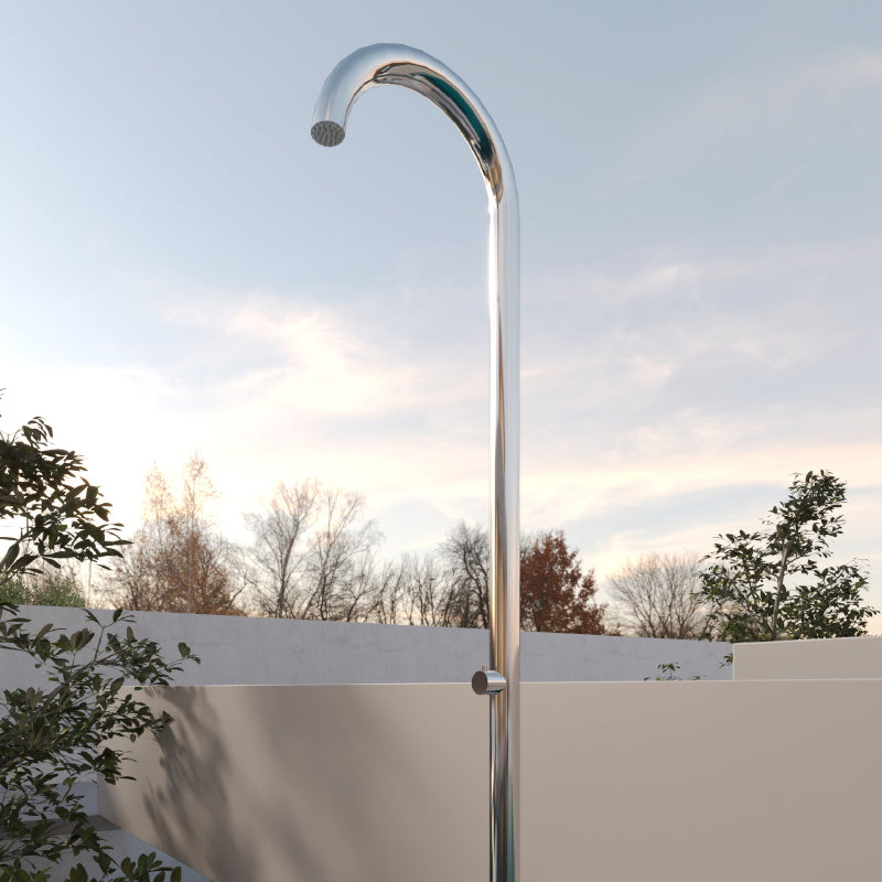 Colonna Doccia Per Esterno in Acciaio Inox - Zoe