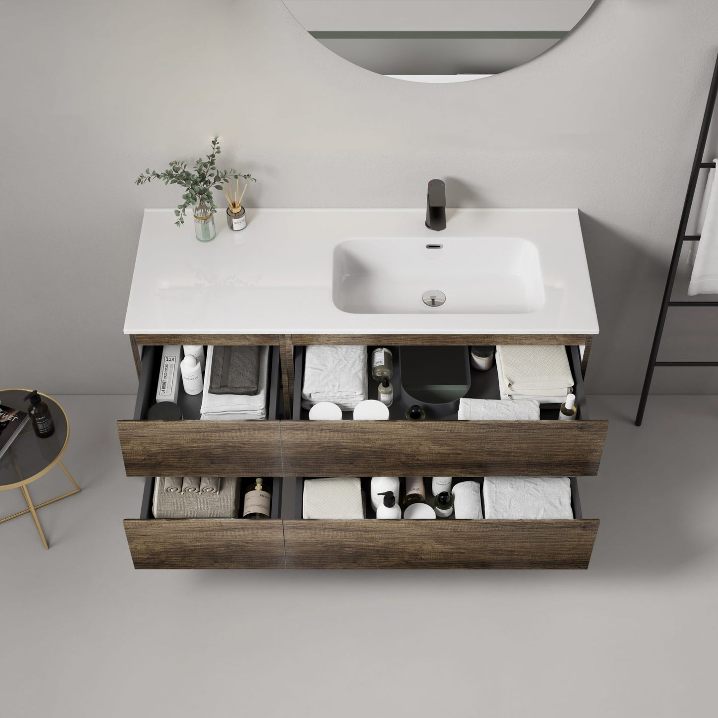 alto componibile bruno scuro tondo (25686391)