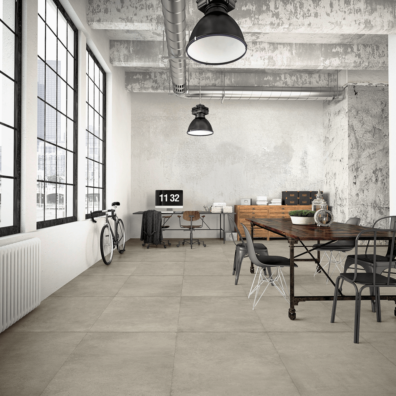 Gres Porcellanato Effetto Cemento Grip 80x80 Mud Boston - Seconda Scelta - Ceramiche Mariner spa