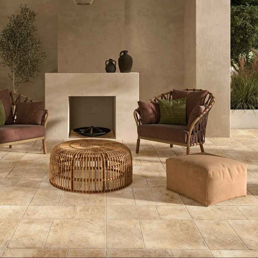 Gres Porcellanato Effetto Pietra Grip 30x50 Ambra Pietra di Lecce - Ermes Ceramiche