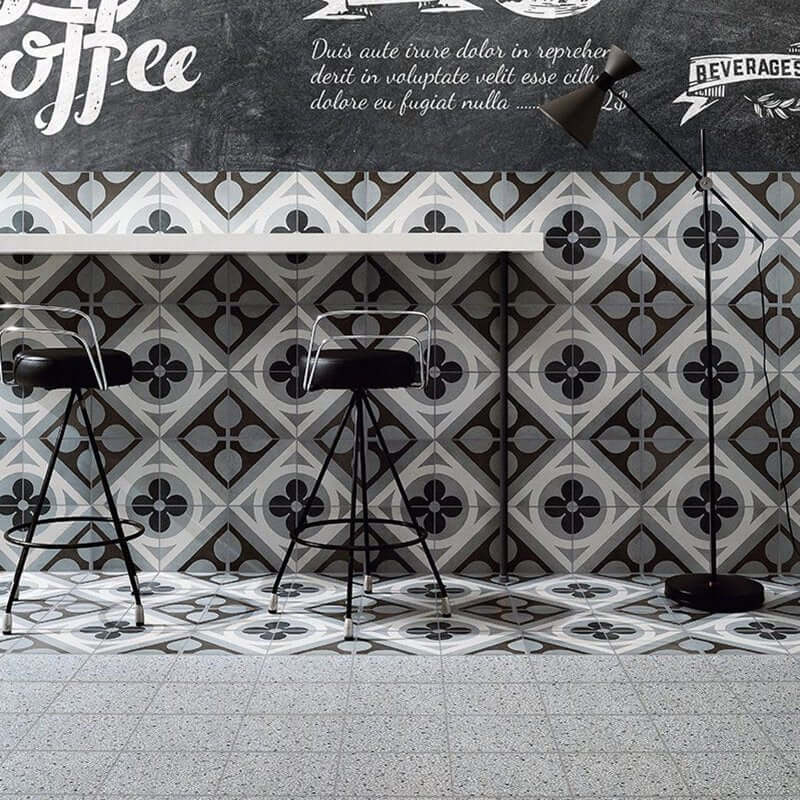 Natural Cement Effect Porcelain Stoneware 20x20 RetrÌ? Cementina - Fioranese