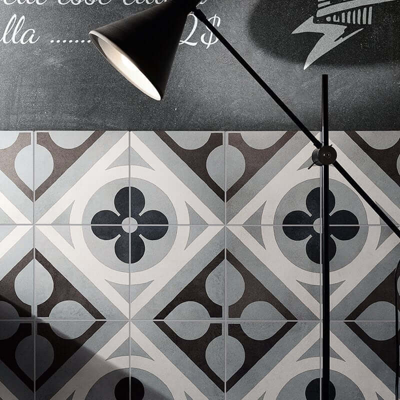 Natural Cement Effect Porcelain Stoneware 20x20 RetrÌ? Cementina - Fioranese