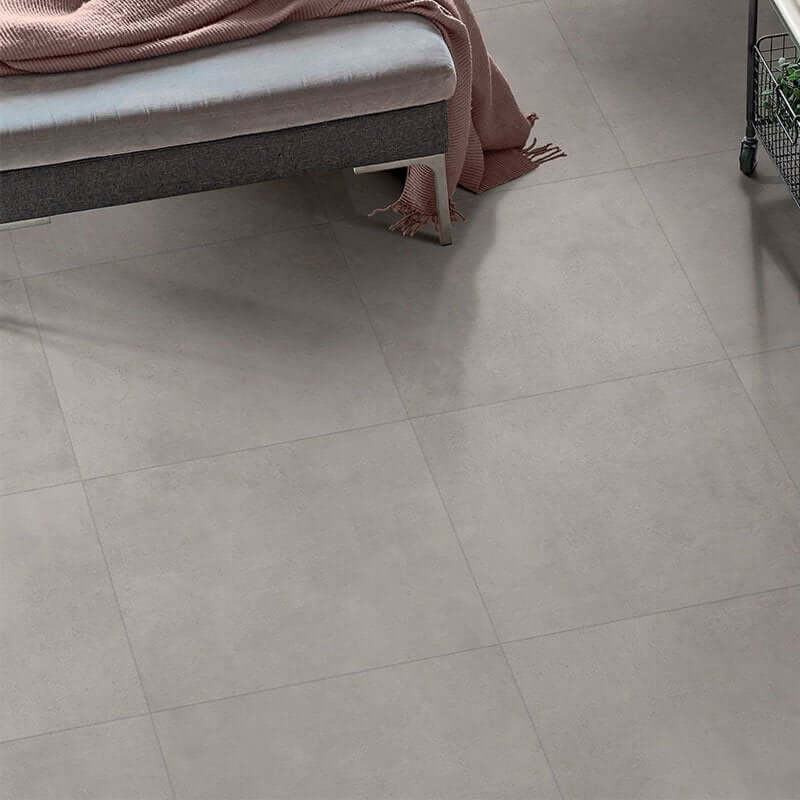 Gres Porcellanato Effetto Cemento Naturale 80x80 Grey Absolute - Ceramiche Mariner spa