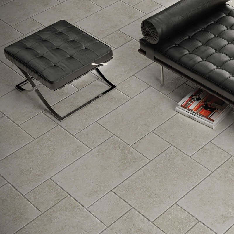 Gres Porcellanato Effetto Pietra Grip 21.6x21.6 Ivory Dea - Idea Ceramica