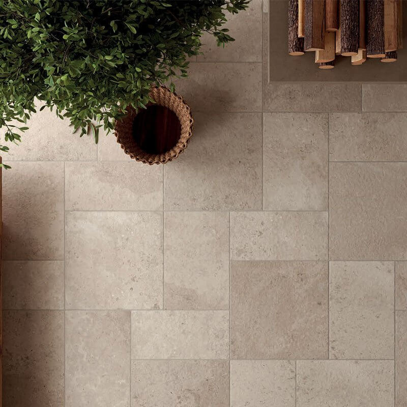Gres Porcellanato Effetto Pietra Naturale 60x60 Sabbia Trani - Herberia