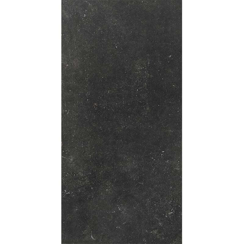 Gres Porcellanato Effetto Pietra in nero naturale 60x120 cm, 9mm Myst̬re Atmospheres de Rex - Florim