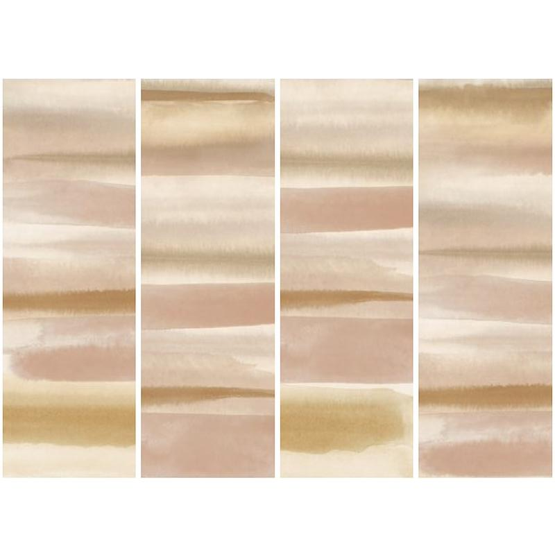 Natural Unrectified Cement Effect Ceramic Wall Tile 25x75 9.5mm Materia Wall Decor Nuance Warm - Herberia