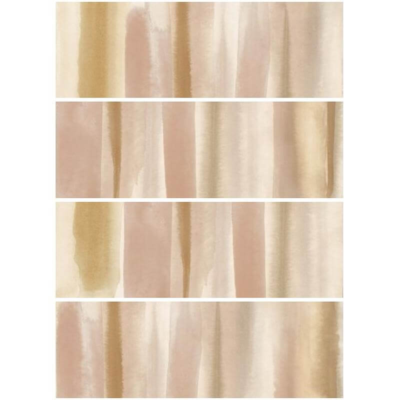 Rivestimento in ceramica Decoro 25x75 Nuance Warm Materia Wall - effetto cemento, colore multicolor, superficie matt.