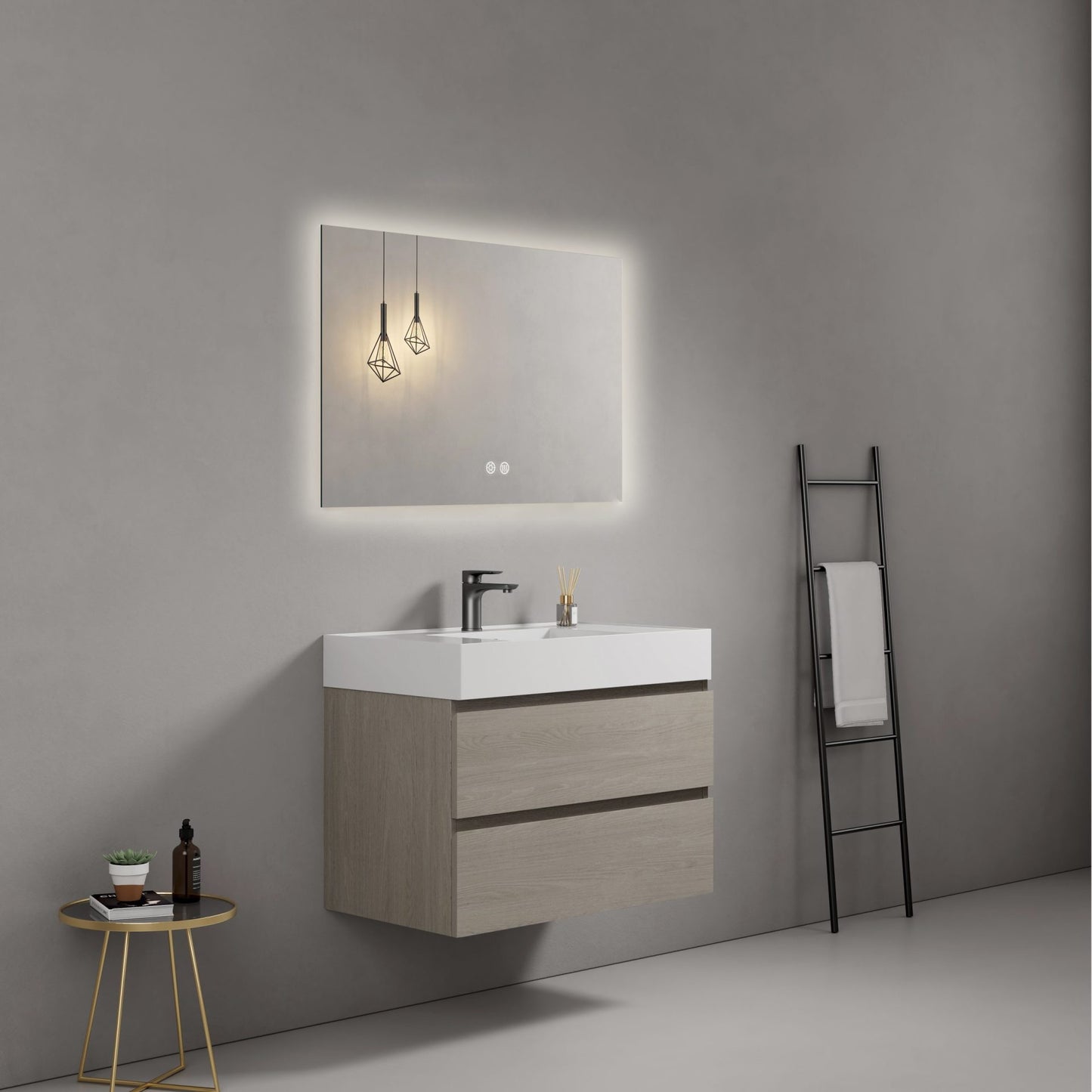 lavabo alto monoblocco laterale beige quadro r (25688225)