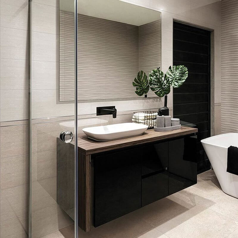 Gres Porcellanato Effetto Legno Rettificato Grip 20x120 Rovere Moro - Herberia