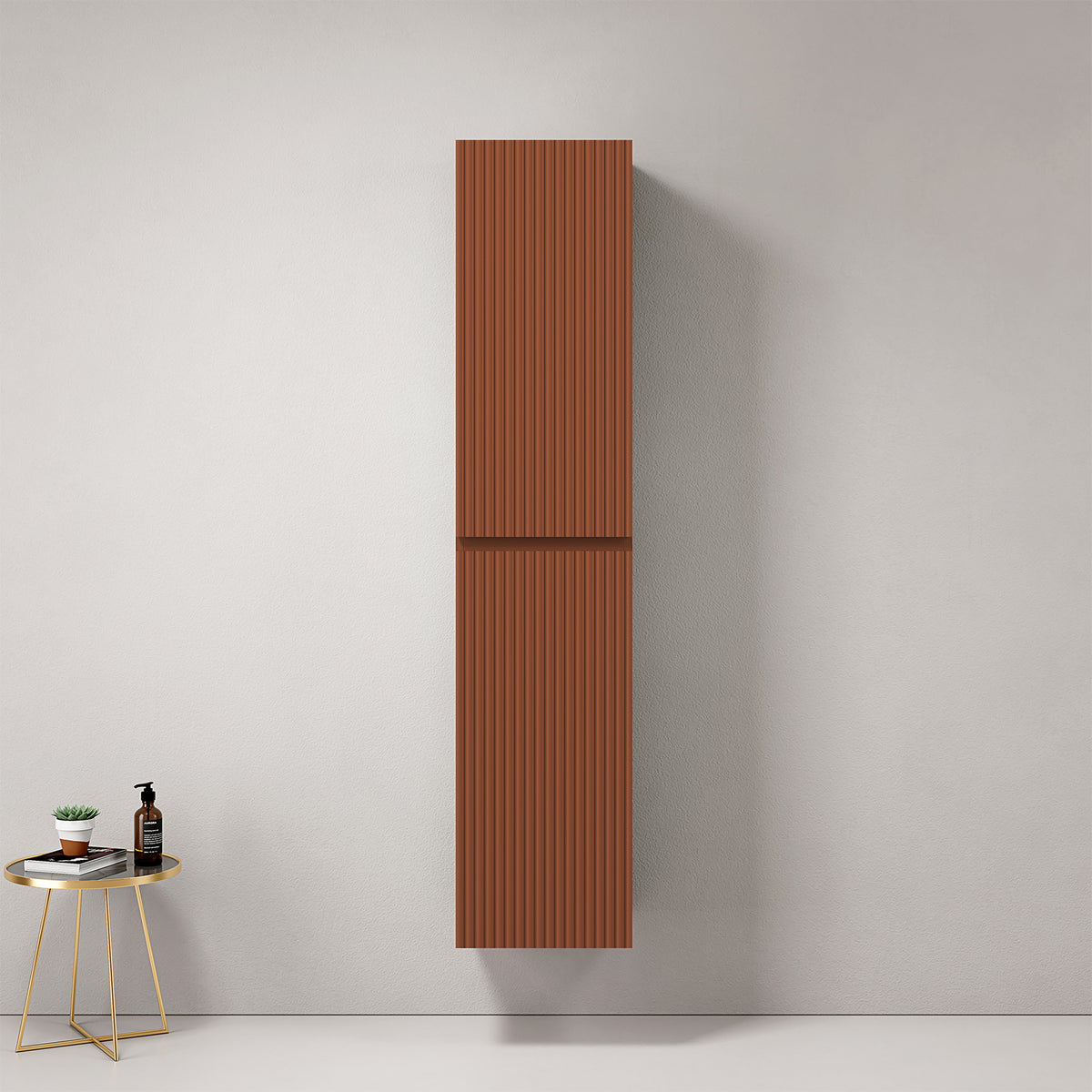 Colonna Sospesa Cannettata H.160 cm Cotto Contemporaneo - Fiji Paint Canneté