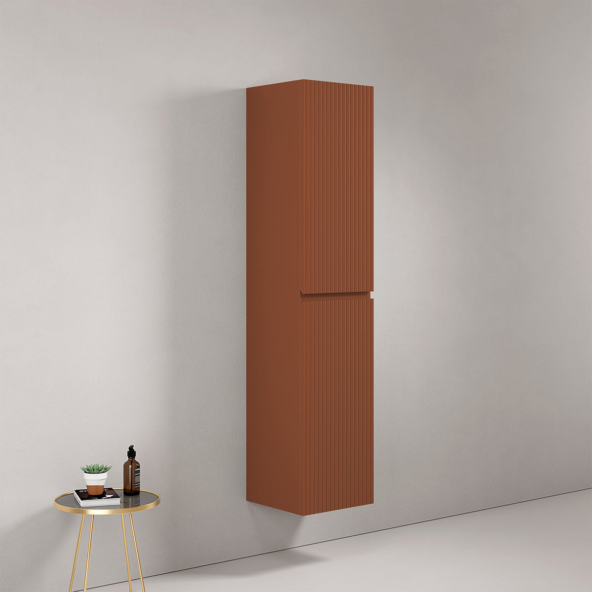 Colonna Sospesa Cannettata H.160 cm Cotto Contemporaneo - Fiji Paint Canneté