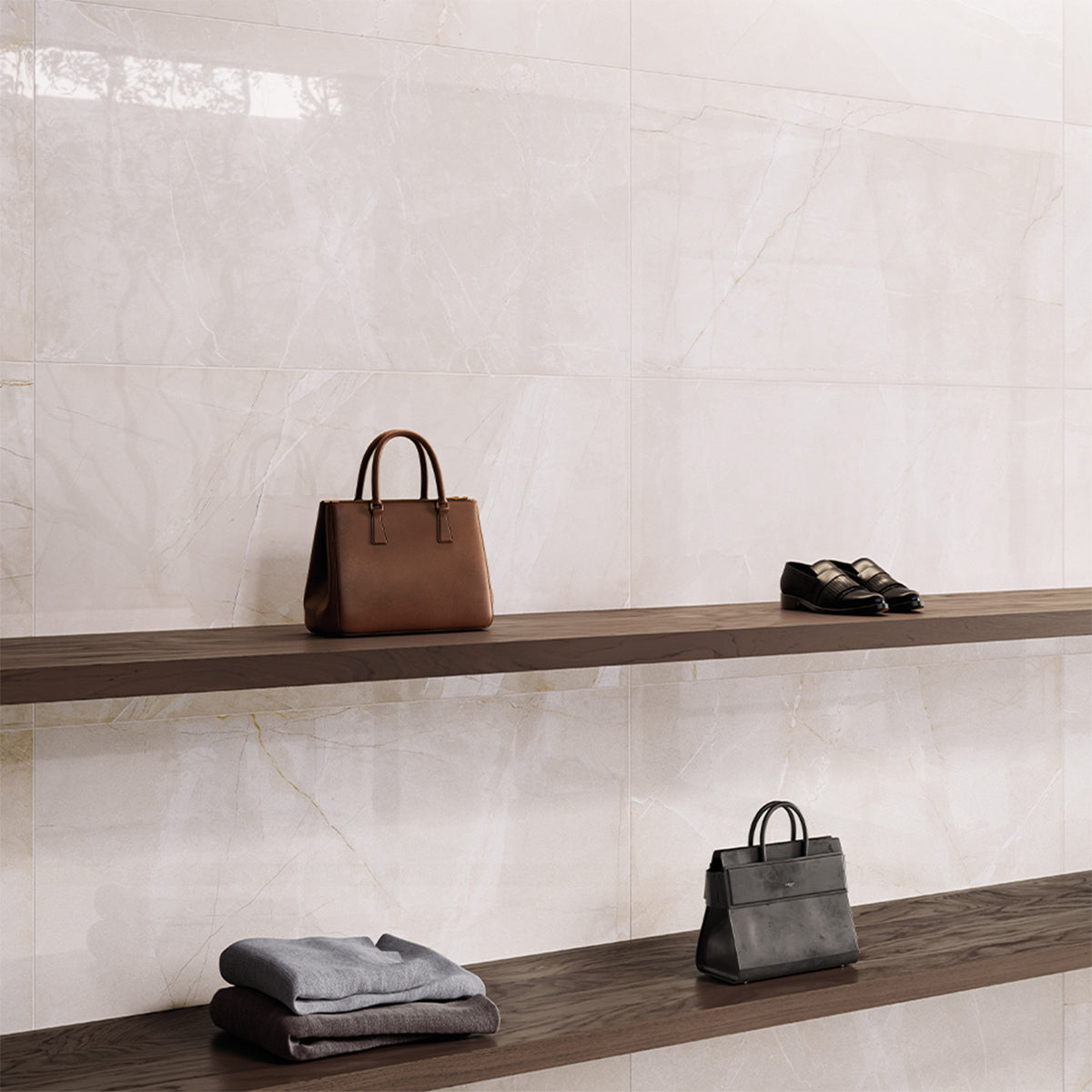 Gres Porcellanato Effetto Marmo 120x120 Pulpis Koji Bianco Levigato - Cerdomus