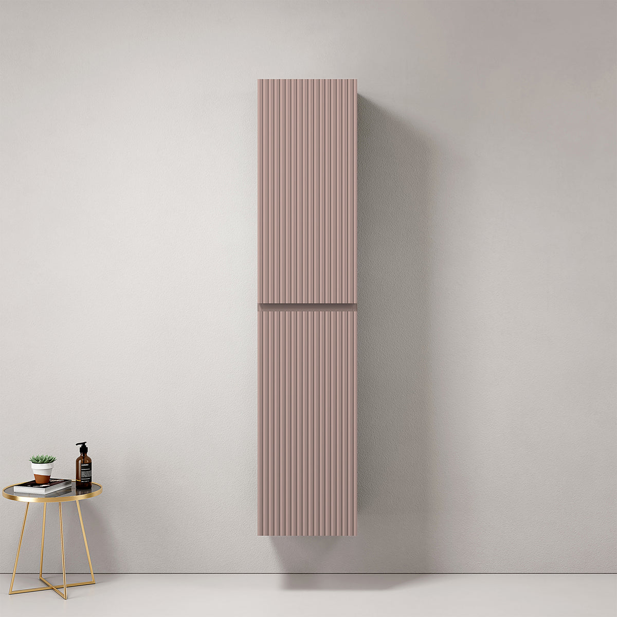Colonna Sospesa Cannettata H.160 cm Rosa Retro - Fiji Paint Canneté