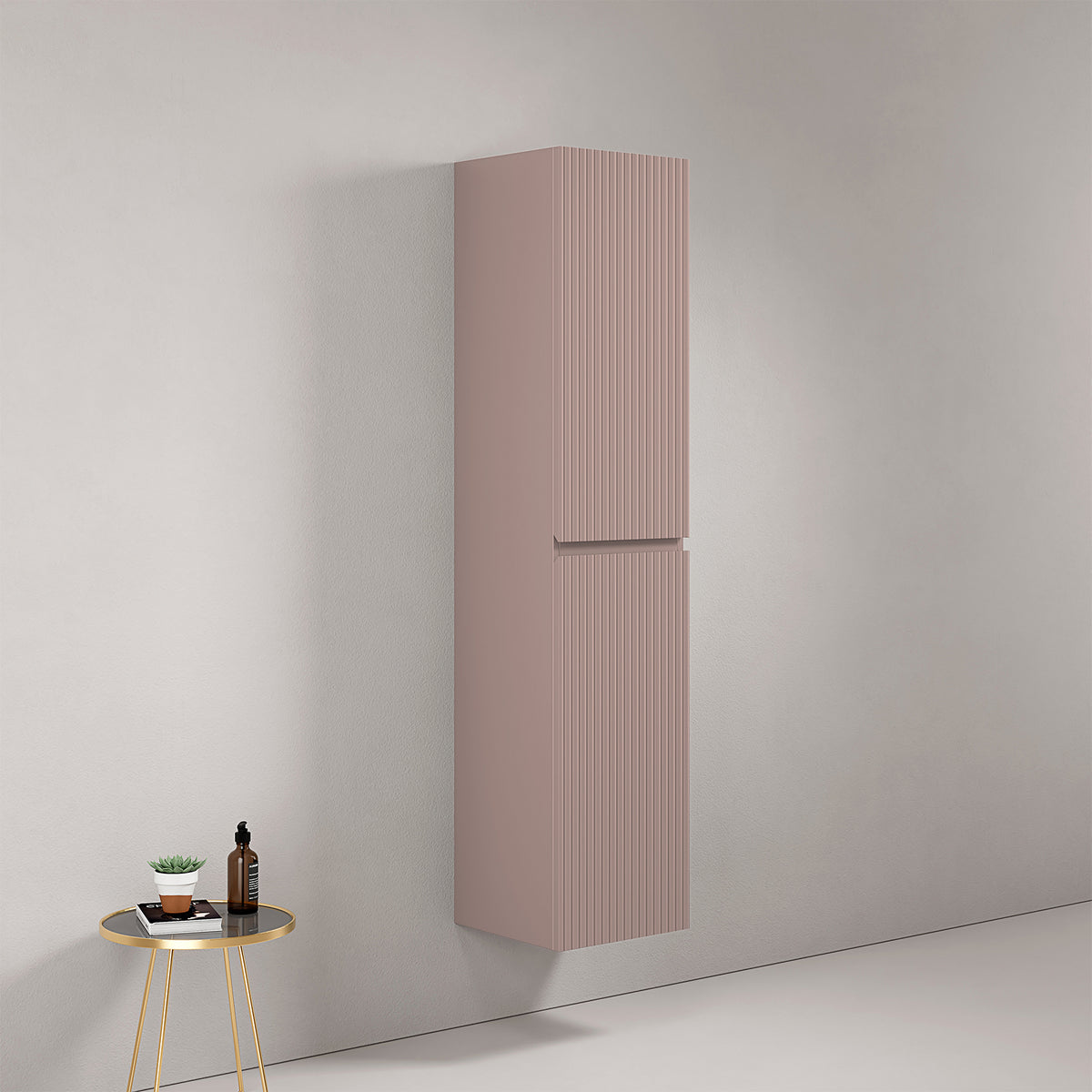 Colonna Sospesa Cannettata H.160 cm Rosa Retro - Fiji Paint Canneté