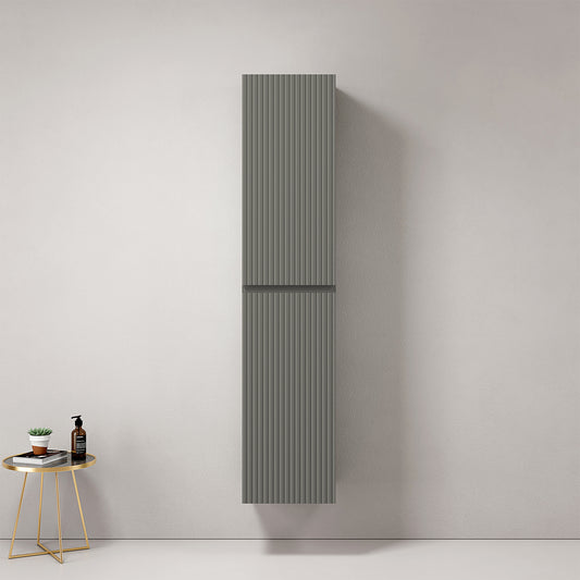 Colonna Sospesa Cannettata H.160 cm Grigio Londra - Fiji Paint Canneté