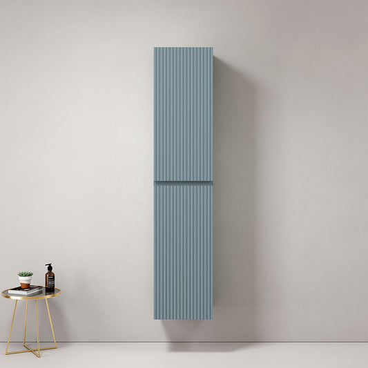 Colonna Sospesa Cannettata H.160 cm Blu Avio - Fiji Paint Canneté
