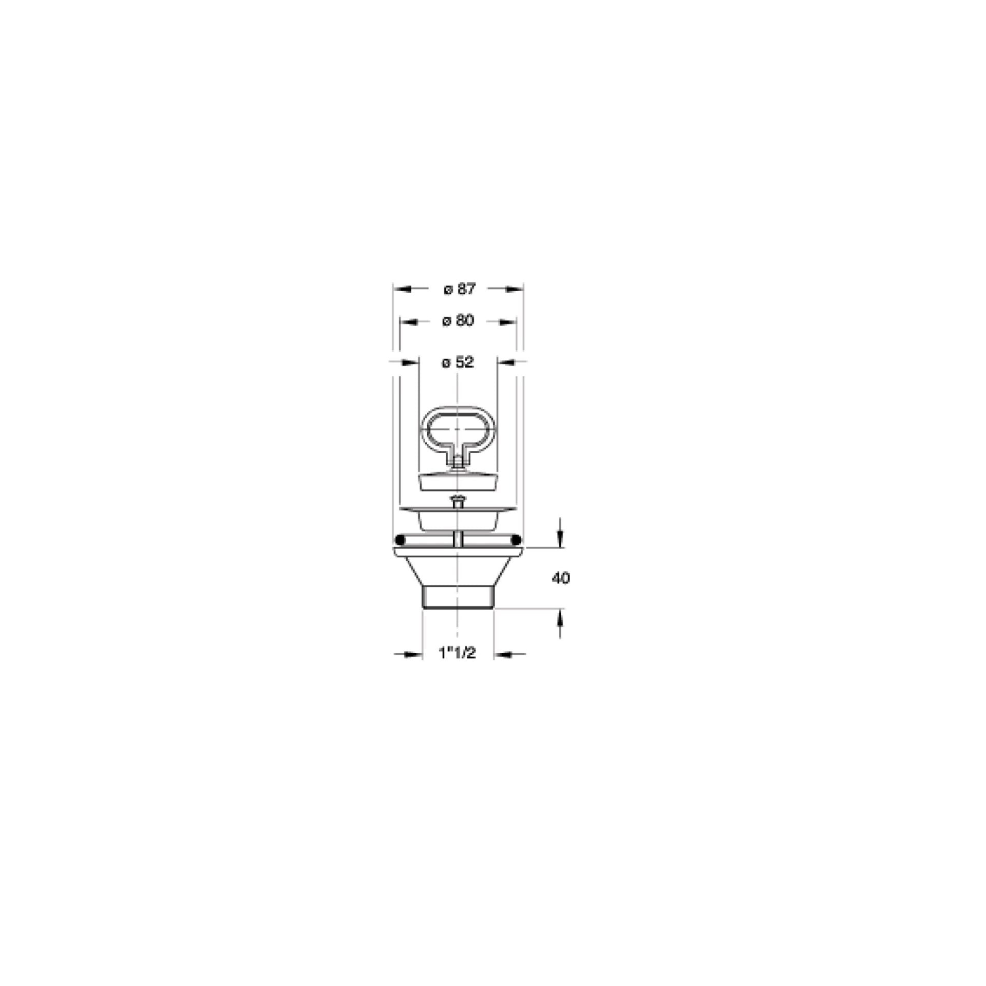 Piletta  Lavello Con Tappo e Gattinara  1" 1/2  - Bonomini (25690866)