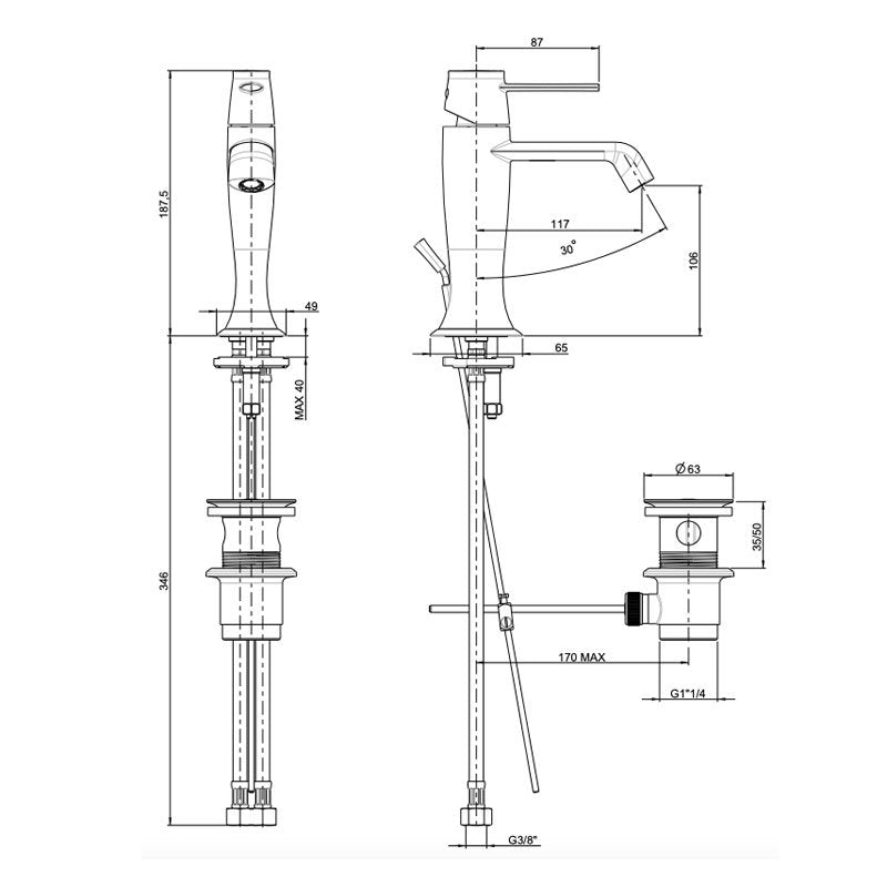 Miscelatore Lavabo Cromo Con Piletta Delizia - Fratelli Frattini (25673854)