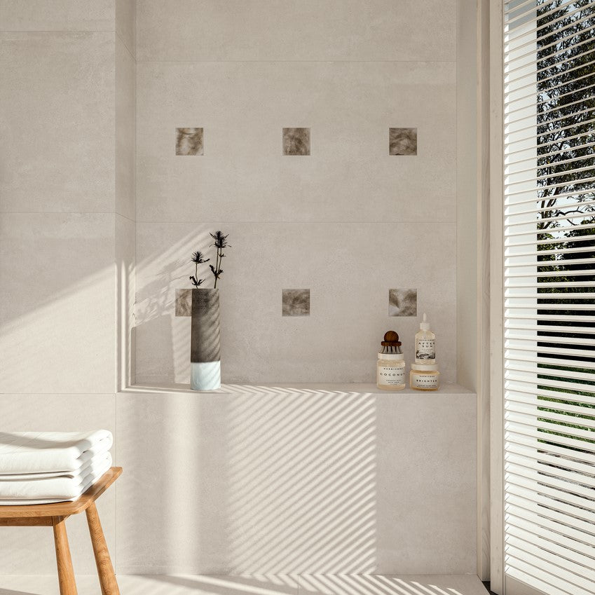Gres Porcellanato Effetto Cemento 120x120 Azuma Up Ivory Seconda Scelta - Imola Ceramica