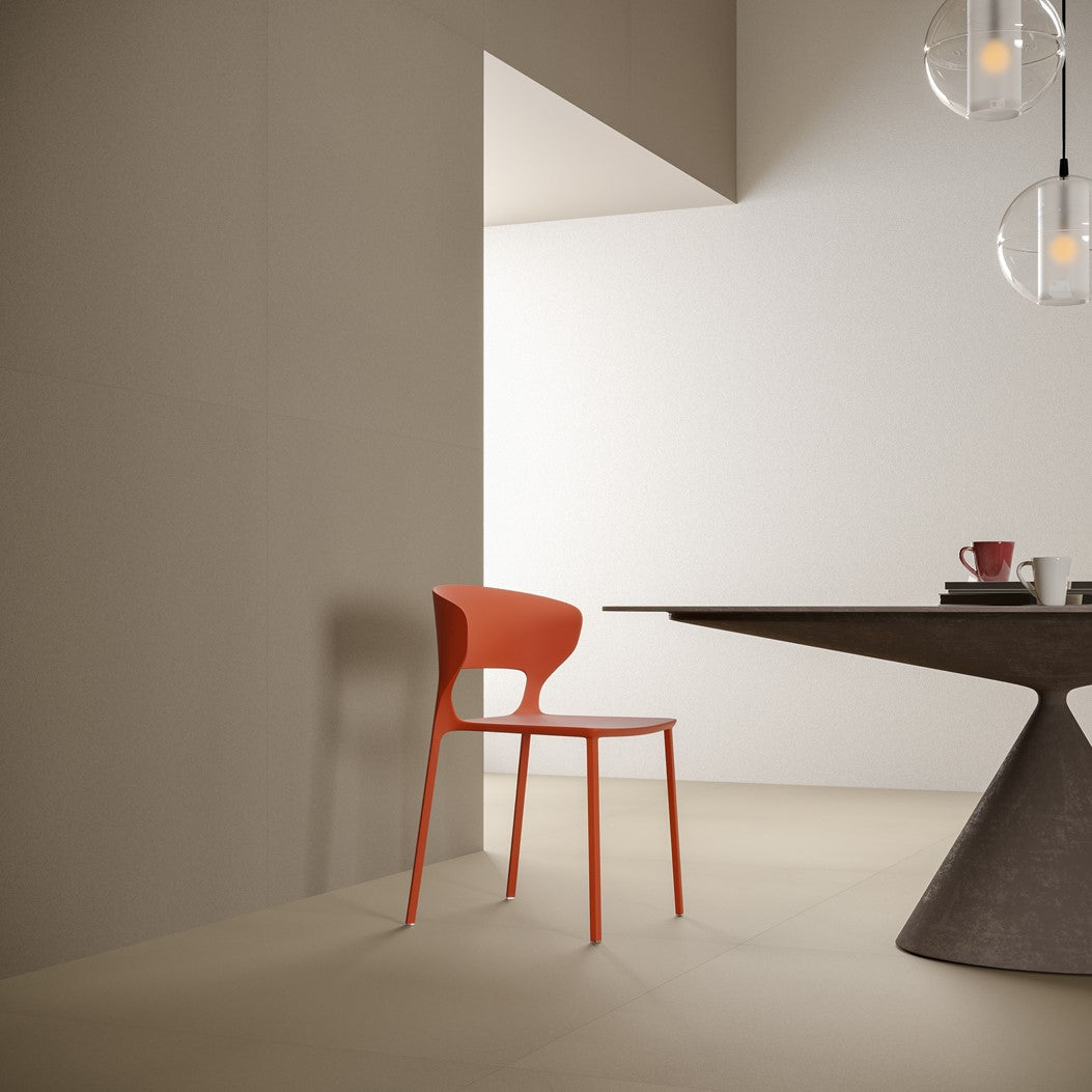 Gres Porcellanato Effetto Cemento Rettificato Naturale 120x120 10,5 mm Beige Icon - Leonardo Ceramica