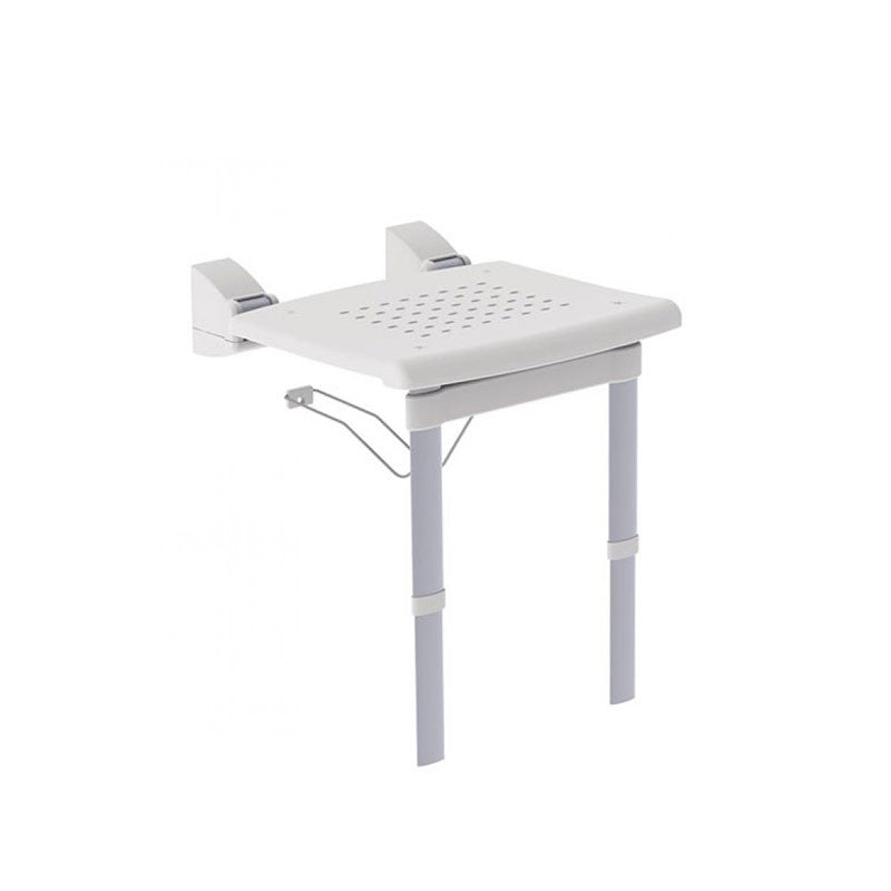 Sedile Ribaltabile con Gambe Bianco 42 cm  - Kdesign (25693403)