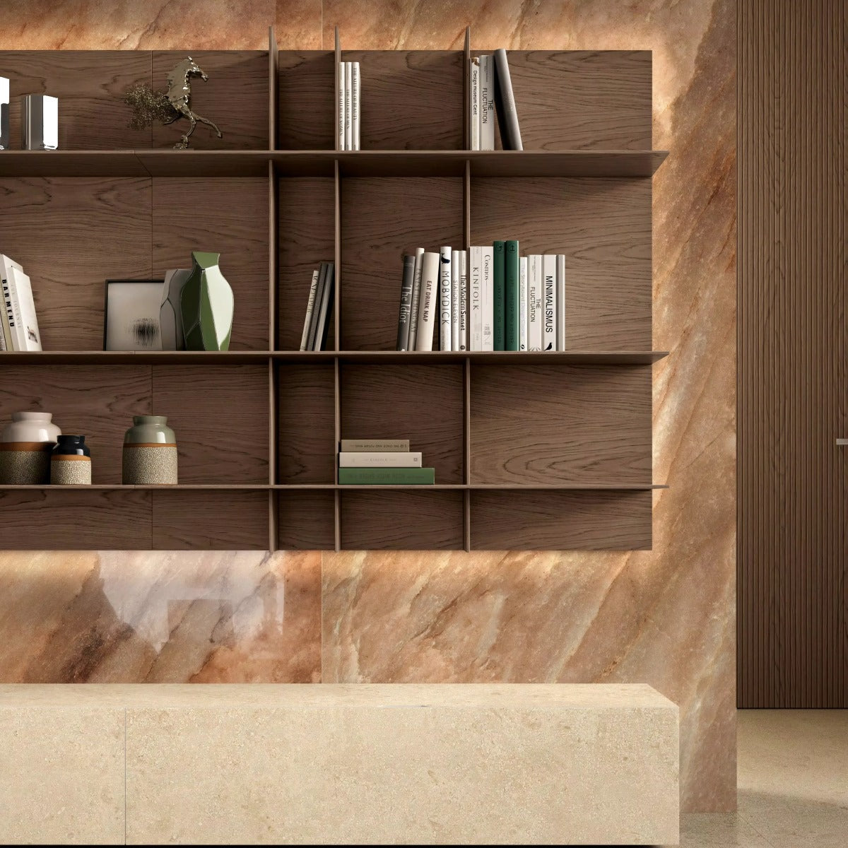 Gres Porcellanato Effetto Pietra Rettificato Silk 120x120 Authentic Luxe Montpellier - Luxury Design