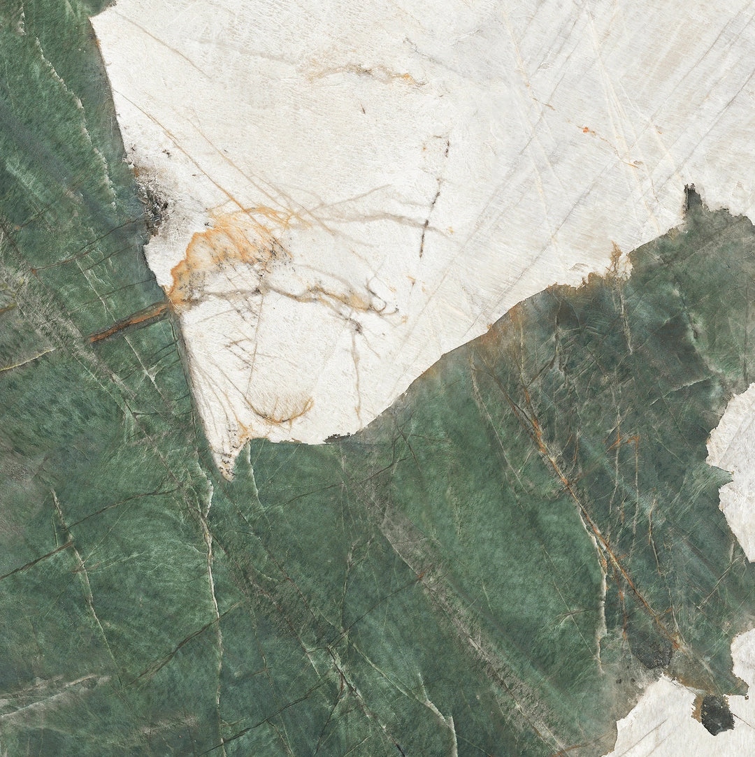 Lavabo Freestanding in Gres Lucido Heritage Aqua 60 cm Specchio Tondo Retroilluminato - Pedestal