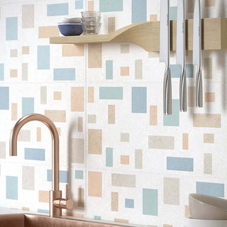 Rivestimento in Ceramica Decoro 25x75 Shapes Materia Wall - Herberia