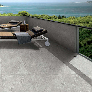 Gres Porcellanato Effetto Pietra Grip 30.5x60 Silver River - Soluzioni Tiles