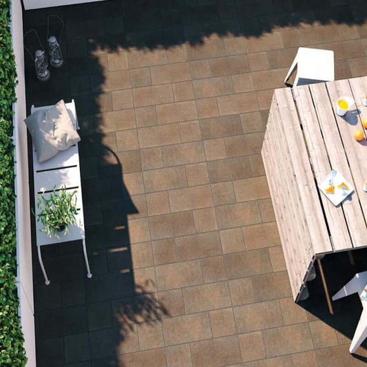 Gres Porcellanato Effetto Pietra Grip 20.1x20.1 Real Stone Copper - Herberia