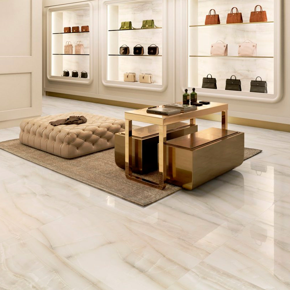 Gres Porcellanato Rettificato Kry Effetto Marmo 30X60 - Akoya Ivory