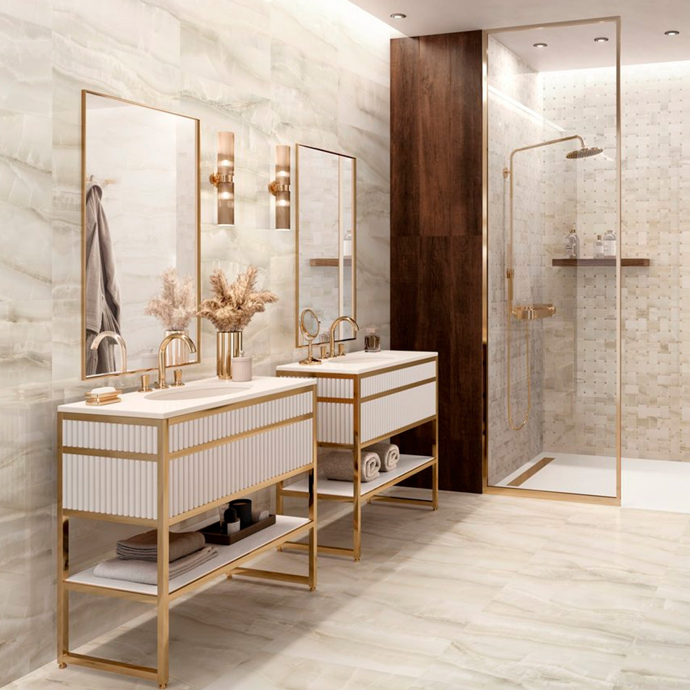Gres Porcellanato Rettificato Kry Effetto Marmo 30X60 - Akoya Ivory
