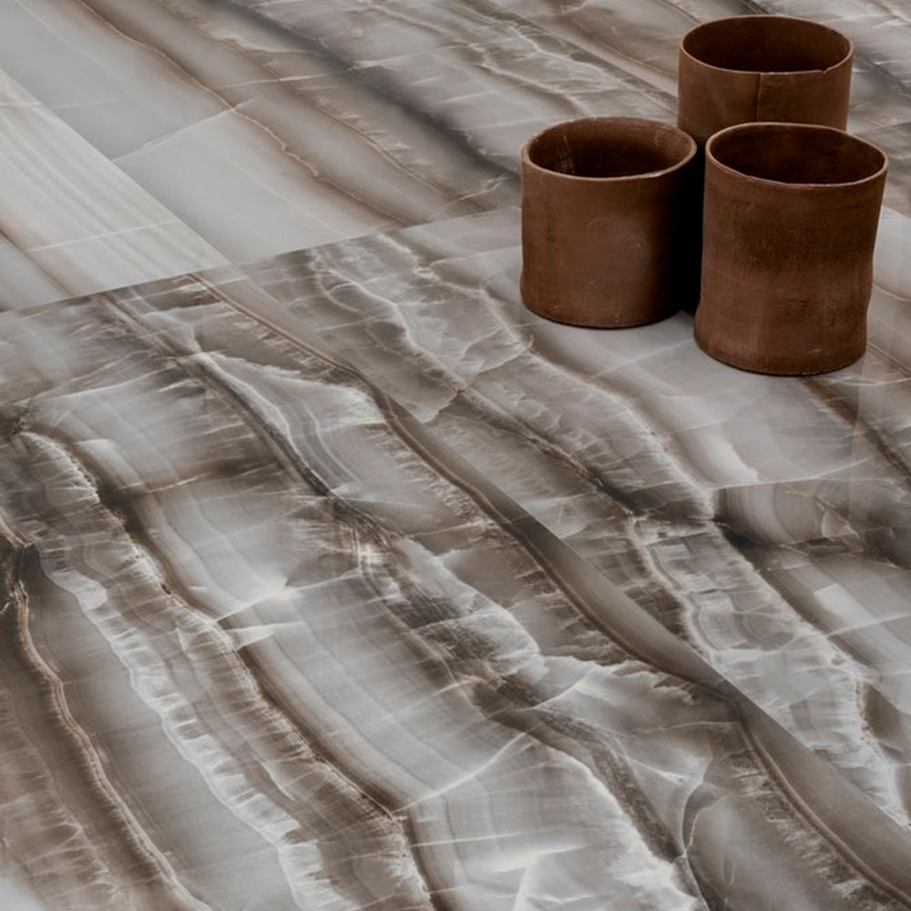 Gres Porcellanato Rettificato Kry Effetto Marmo 7,3X29,6 - Akoya Ocean