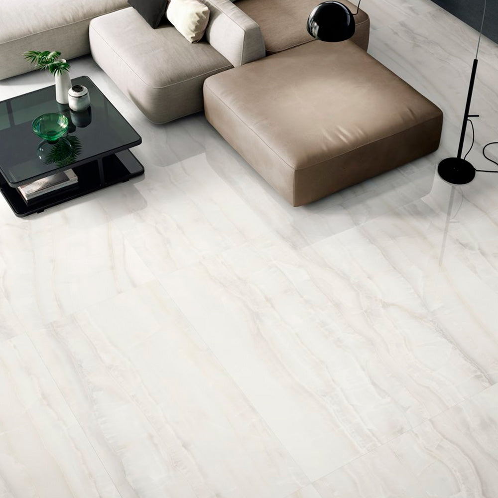 Gres Porcellanato Rettificato Kry Effetto Marmo 30X34,5 - Akoya White