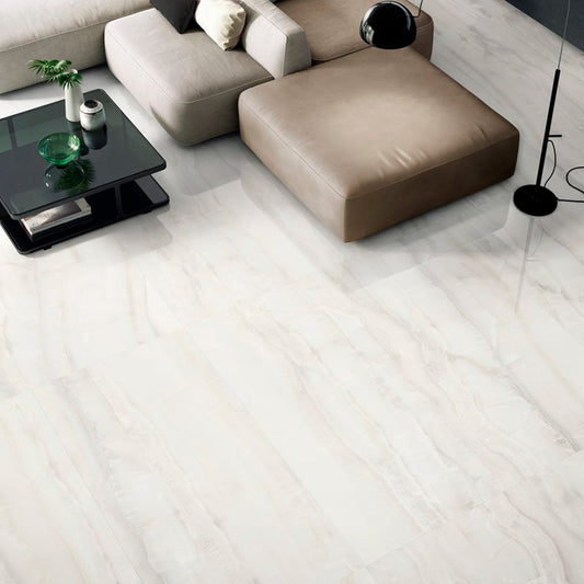 Gres Porcellanato Rettificato Kry Effetto Marmo 30X30 - Akoya White