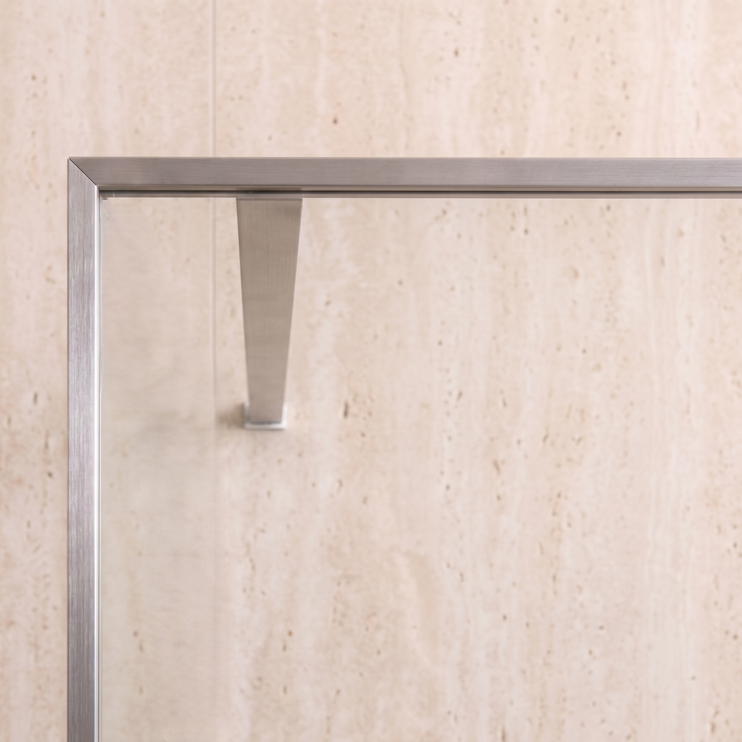 Parete Walk-in 120 cm Vetro Trasparente e Profilo Brush - Escape