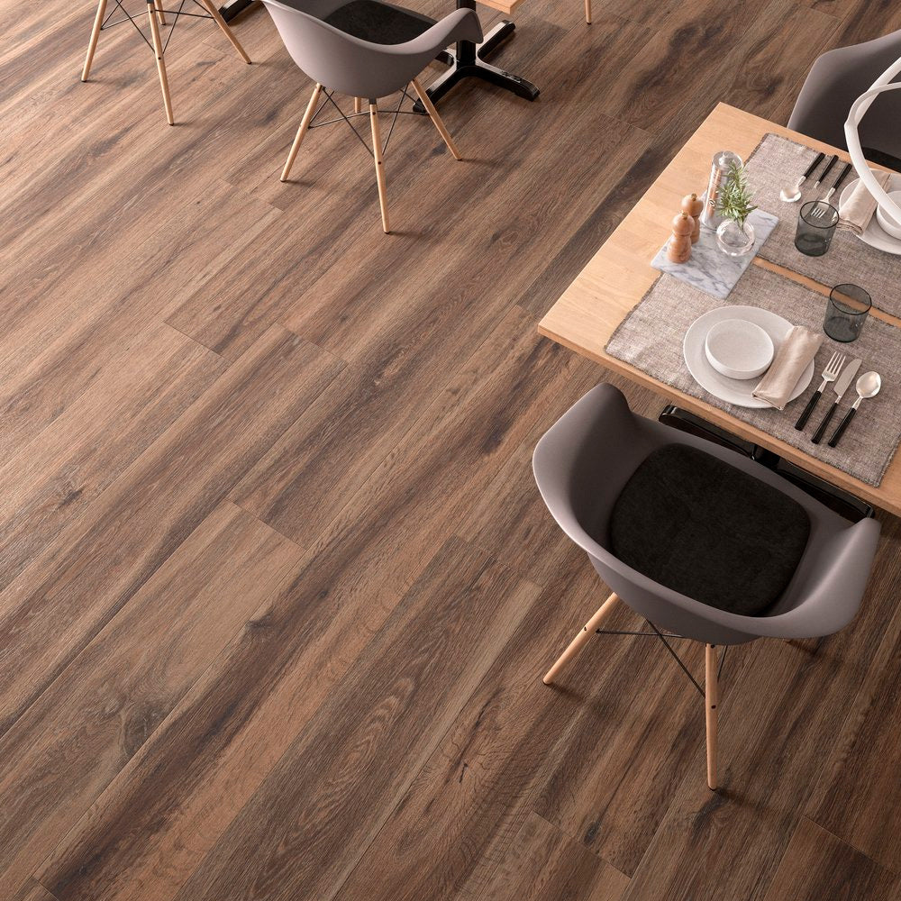 Gres Porcellanato Rettificato Naturale Effetto Legno 30X180 - Barkwood Burnt