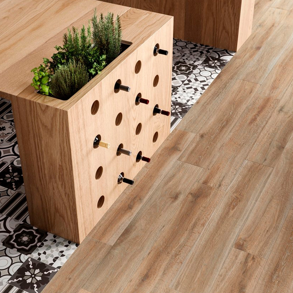 Gres Porcellanato Rettificato Naturale Effetto Legno 20X120 - Barkwood Natural