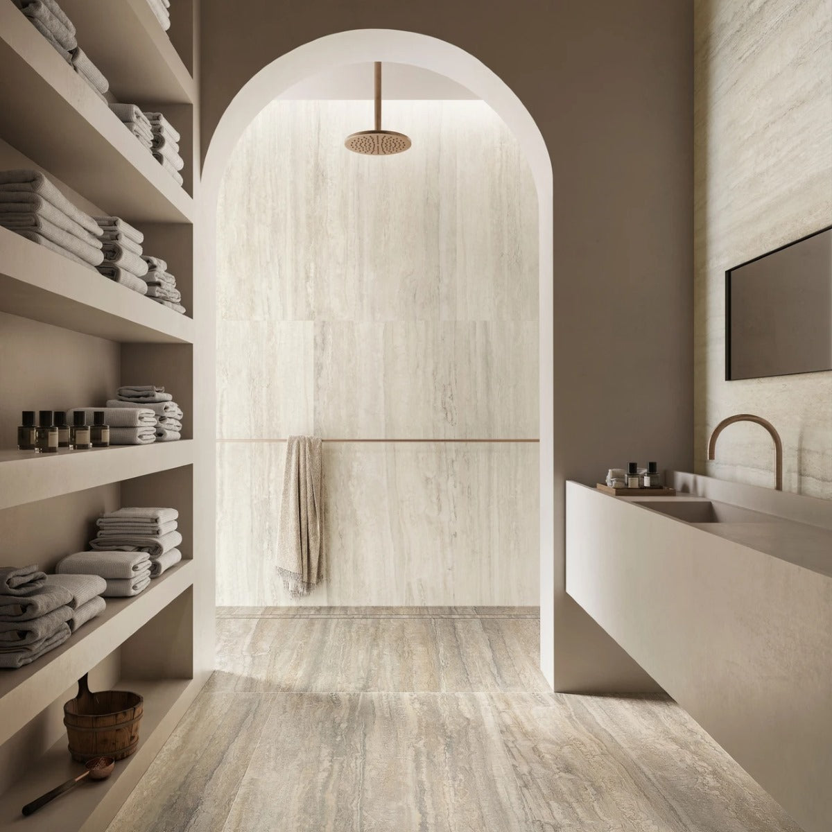 Gres Porcellanato Rettificato Kry Effetto Marmo 30X60 - Invictus Beige
