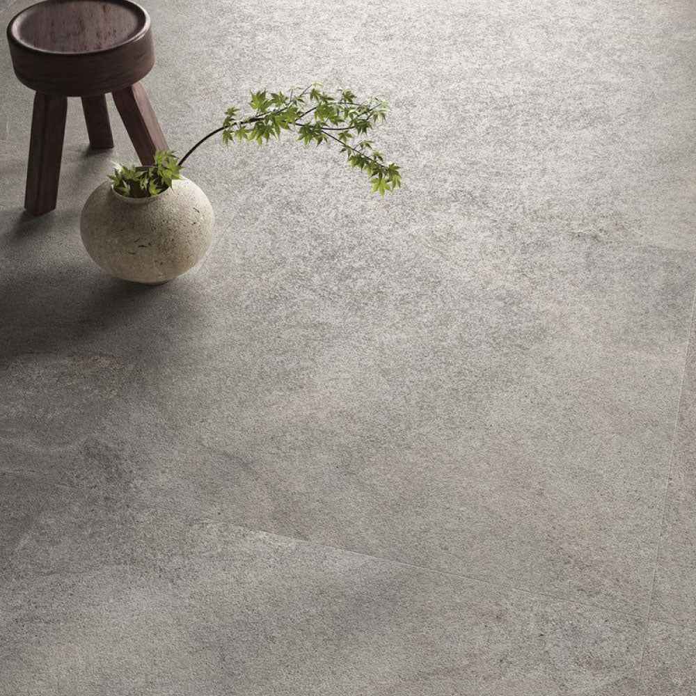 Gres Porcellanato Rettificato Naturale Effetto Pietra 90X90 - Bergstone Grey