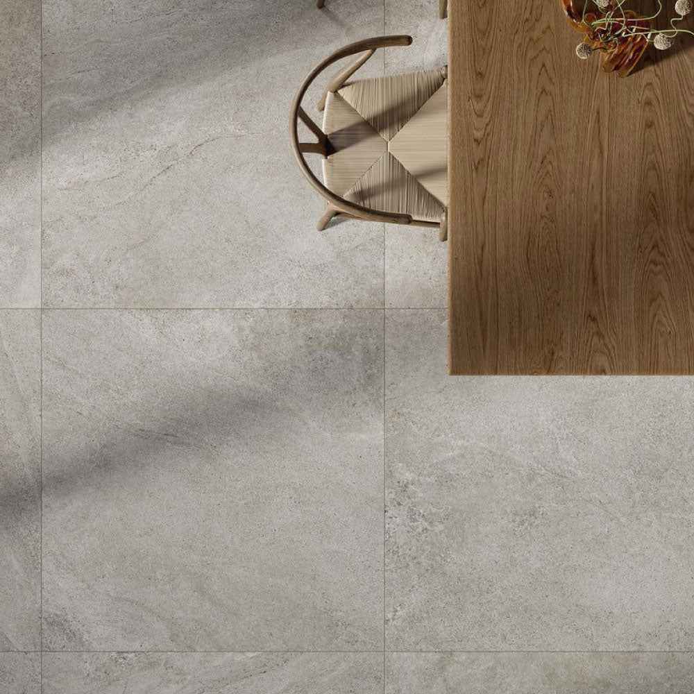 Gres Porcellanato Rettificato Naturale Effetto Pietra 90X90 - Bergstone Grey